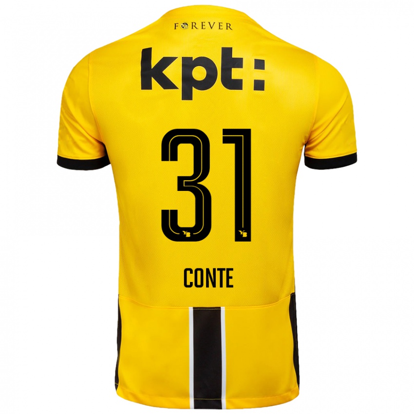 Uomo Maglia Facinet Conte #31 Giallo Nero Kit Gara Home 2024/25 Maglietta