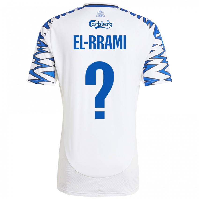 Uomo Maglia Jamil El-Rrami #0 Bianco Azzurro Kit Gara Home 2024/25 Maglietta