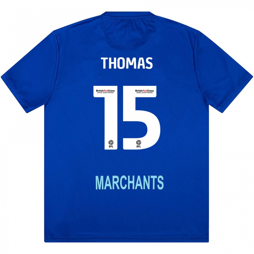 Uomo Maglia Jordan Thomas #15 Verde Kit Gara Away 2024/25 Maglietta