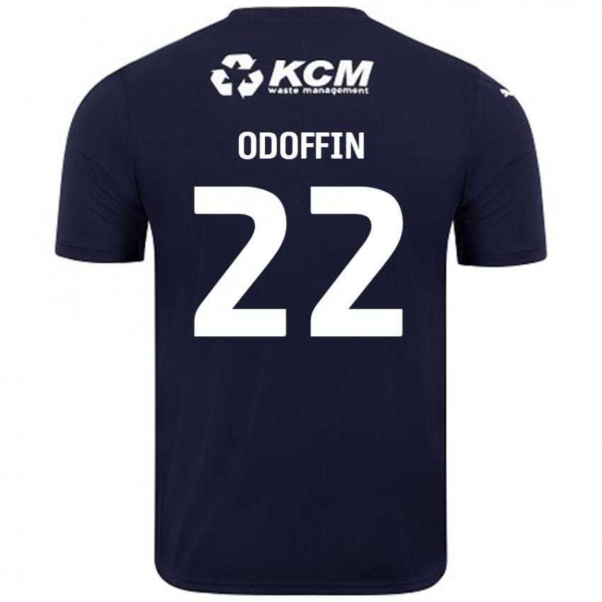 Uomo Maglia Hakeem Odoffin #22 Blu Navy Kit Gara Away 2024/25 Maglietta