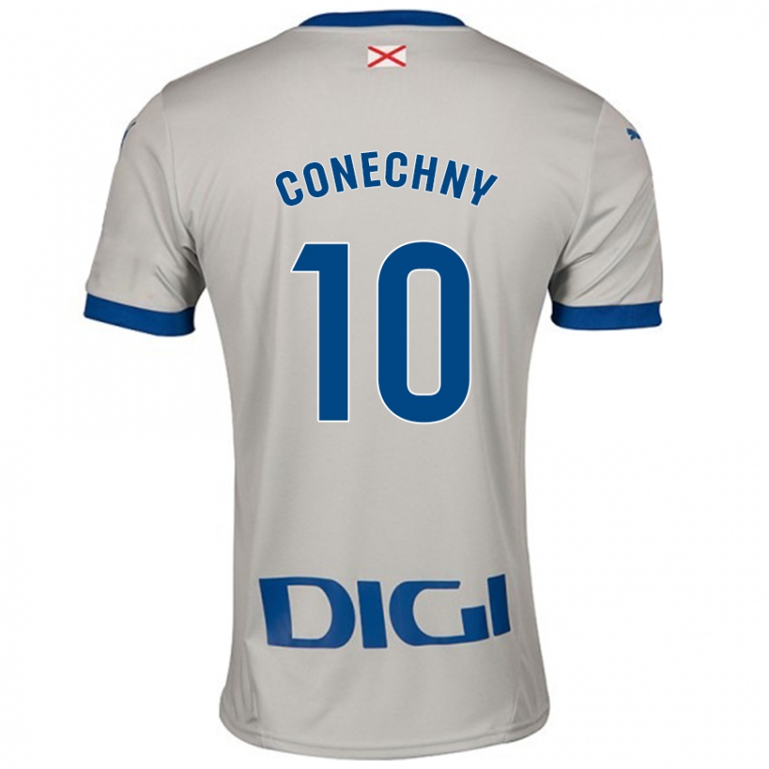 Uomo Maglia Tomás Conechny #10 Grigio Chiaro Kit Gara Away 2024/25 Maglietta