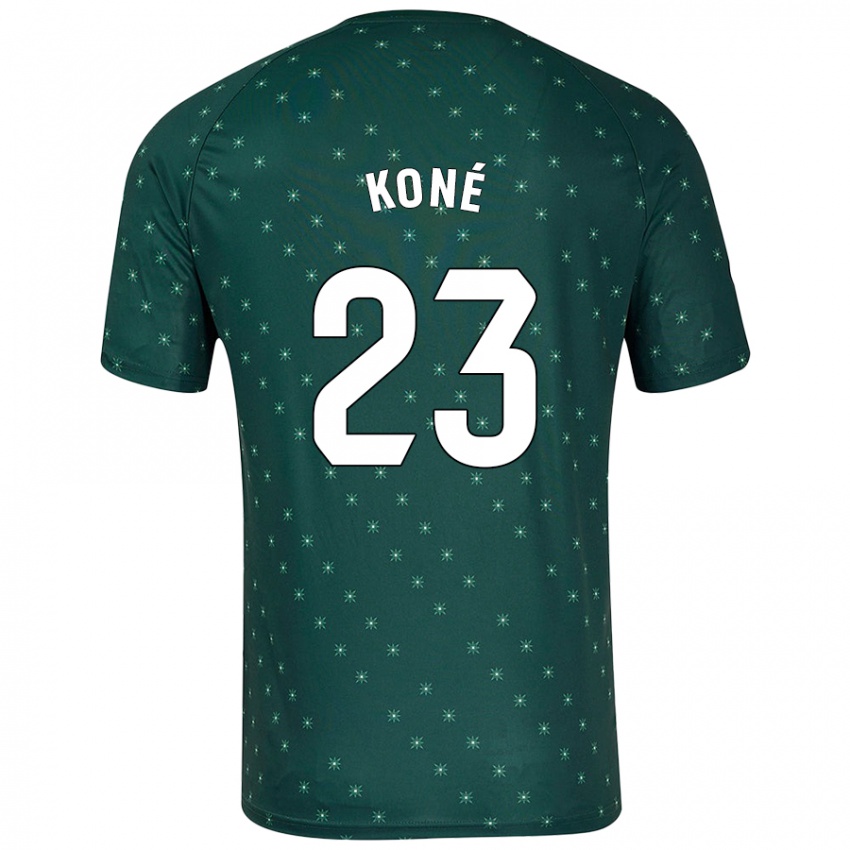 Uomo Maglia Ibrahima Koné #23 Verde Scuro Kit Gara Away 2024/25 Maglietta