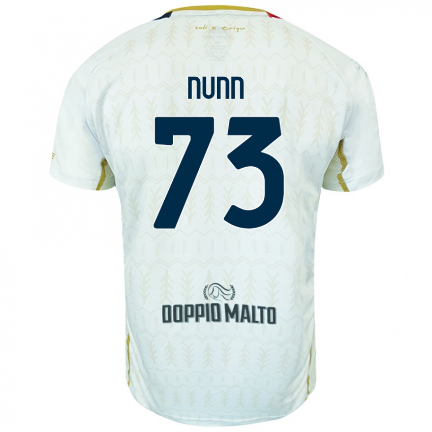 Uomo Maglia Jack Nunn #73 Bianco Kit Gara Away 2024/25 Maglietta