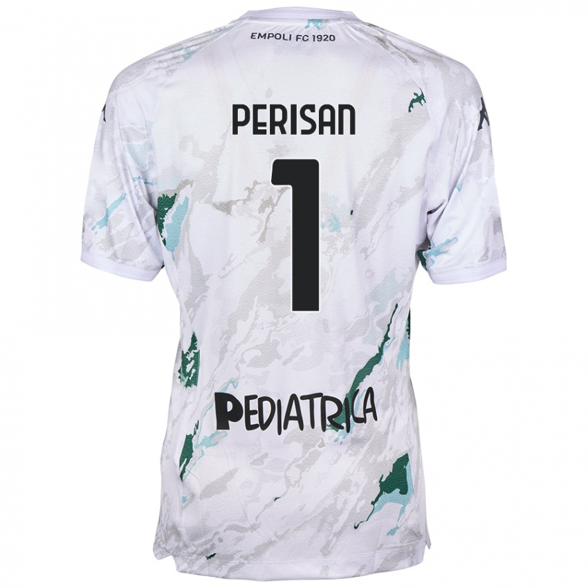 Uomo Maglia Samuele Perisan #1 Grigio Kit Gara Away 2024/25 Maglietta