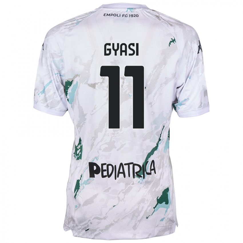 Uomo Maglia Emmanuel Gyasi #11 Grigio Kit Gara Away 2024/25 Maglietta