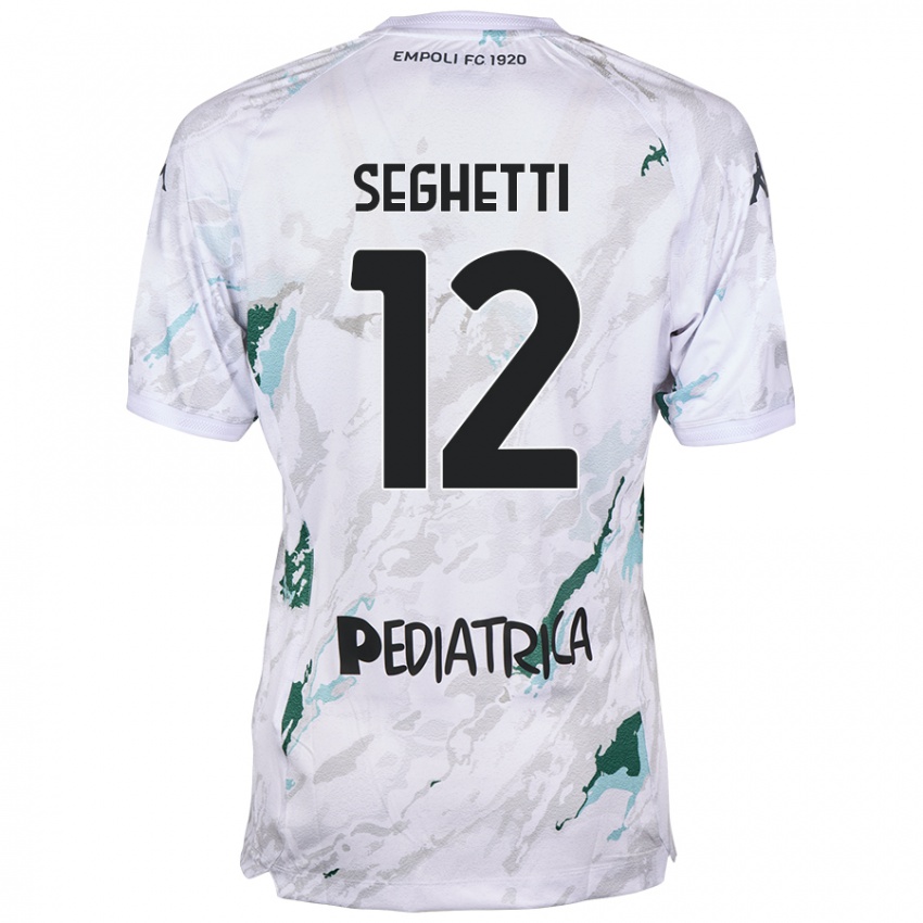 Uomo Maglia Jacopo Seghetti #12 Grigio Kit Gara Away 2024/25 Maglietta