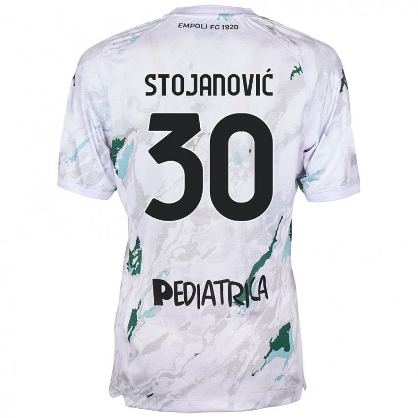 Uomo Maglia Petar Stojanović #30 Grigio Kit Gara Away 2024/25 Maglietta