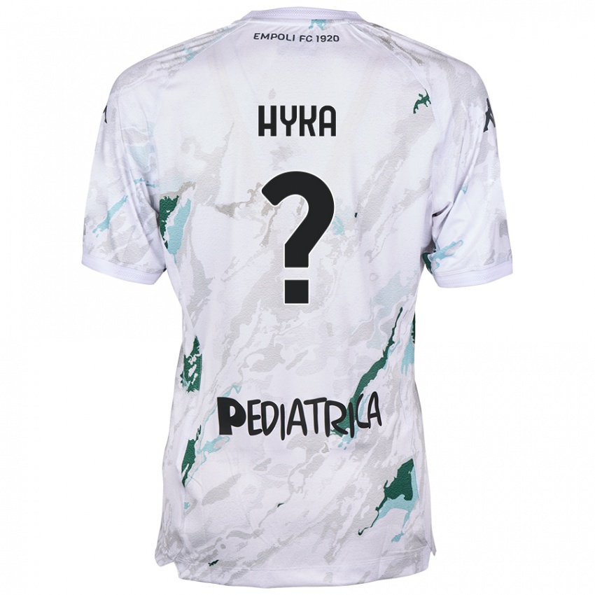 Uomo Maglia Denaldo Hyka #0 Grigio Kit Gara Away 2024/25 Maglietta