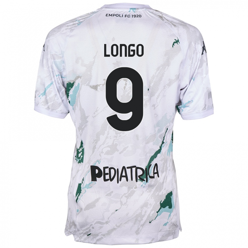 Uomo Maglia Mattia Longo #9 Grigio Kit Gara Away 2024/25 Maglietta