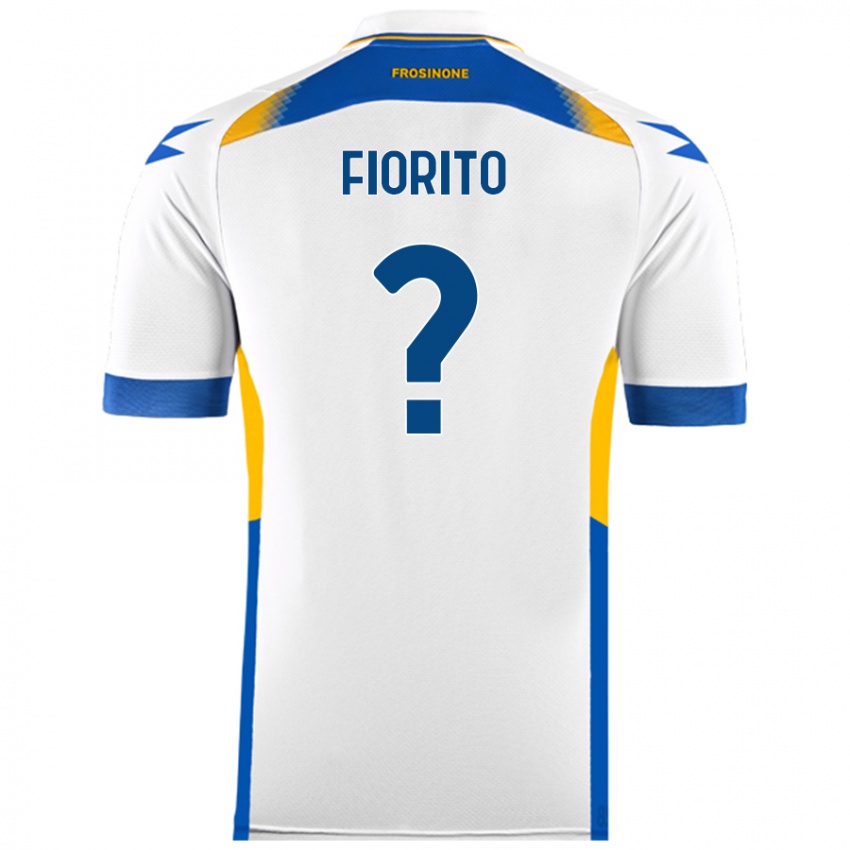 Uomo Maglia Loris Fiorito #0 Bianco Kit Gara Away 2024/25 Maglietta