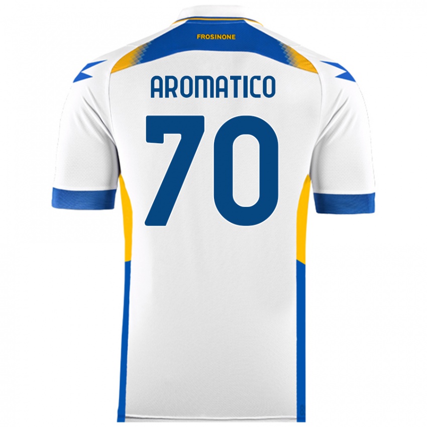 Uomo Maglia Raul Aromatico #70 Bianco Kit Gara Away 2024/25 Maglietta