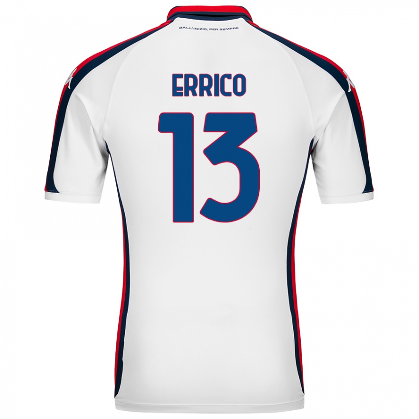 Uomo Maglia Emma Errico #13 Bianco Kit Gara Away 2024/25 Maglietta