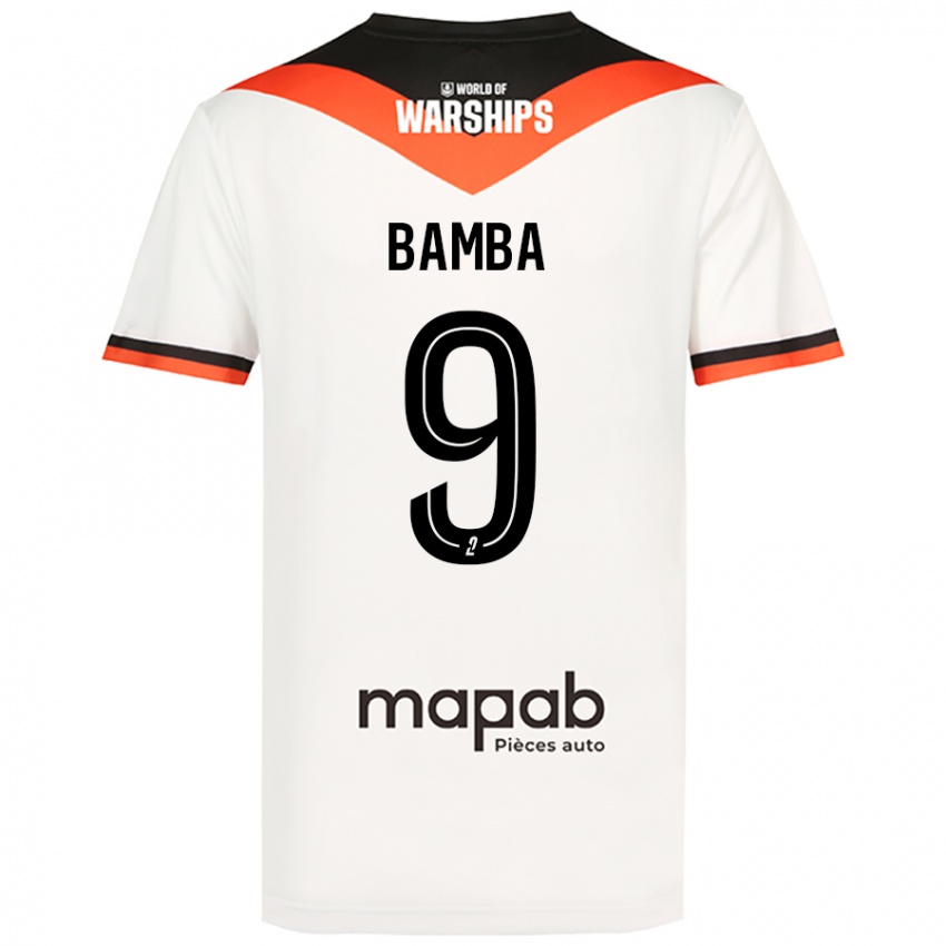 Uomo Maglia Mohamed Bamba #9 Bianco Kit Gara Away 2024/25 Maglietta