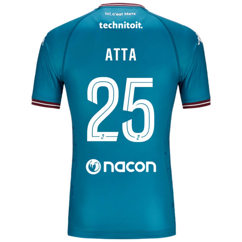 Uomo Maglia Arthur Atta #25 Blu Petrolio Kit Gara Away 2024/25 Maglietta