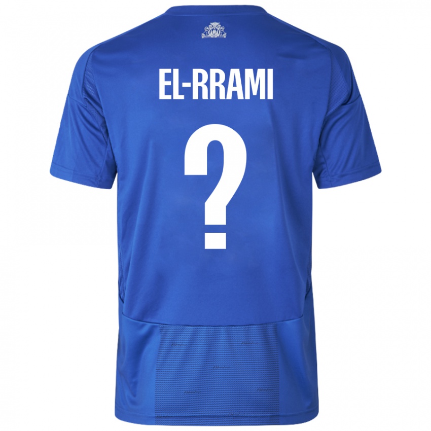 Uomo Maglia Jamil El-Rrami #0 Bianco Blu Kit Gara Away 2024/25 Maglietta