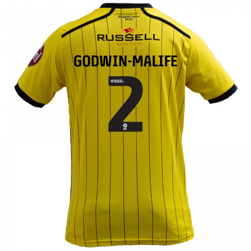 Donna Maglia Udoka Godwin-Malife #2 Giallo Kit Gara Home 2024/25 Maglietta