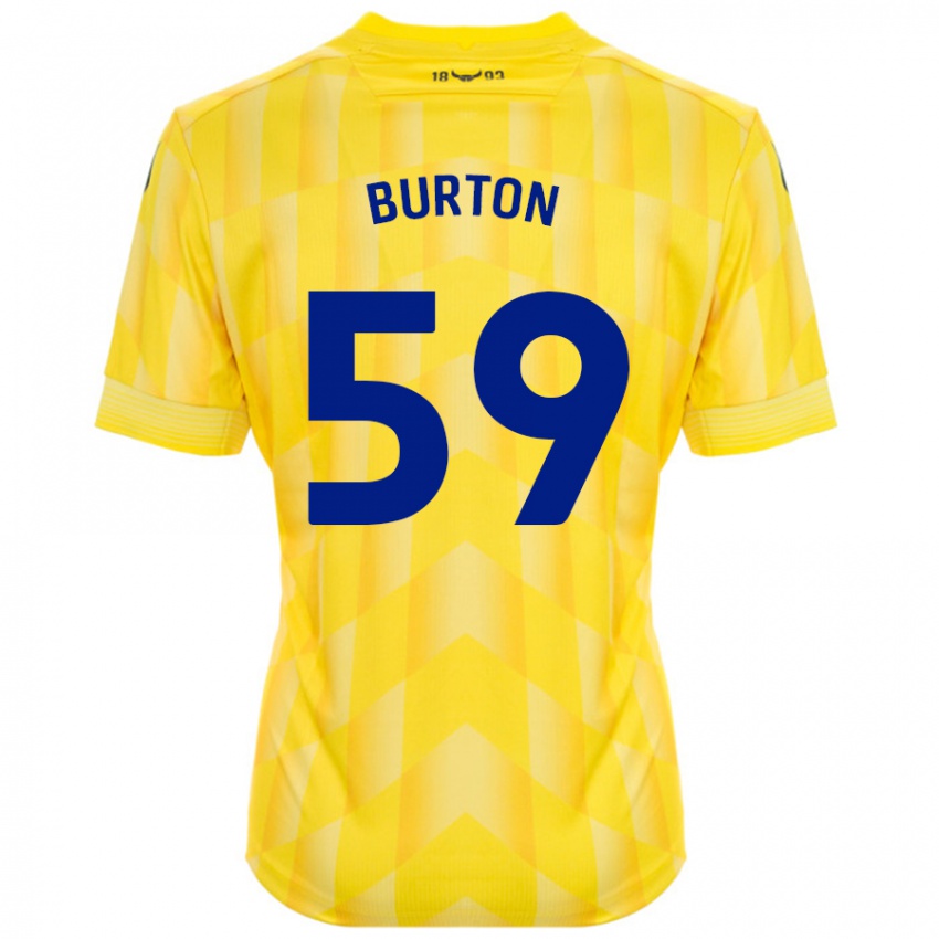 Donna Maglia Kasway Burton #59 Giallo Kit Gara Home 2024/25 Maglietta