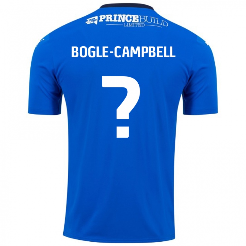 Donna Maglia Ma'kel Bogle-Campbell #0 Blu Bianco Kit Gara Home 2024/25 Maglietta