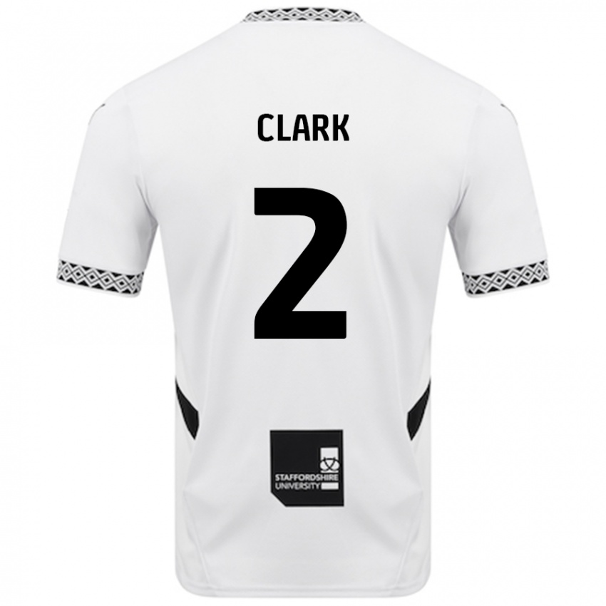 Donna Maglia Mitch Clark #2 Bianco Kit Gara Home 2024/25 Maglietta