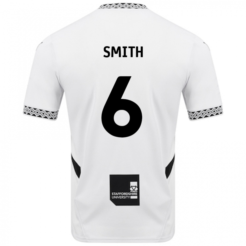 Donna Maglia Nathan Smith #6 Bianco Kit Gara Home 2024/25 Maglietta