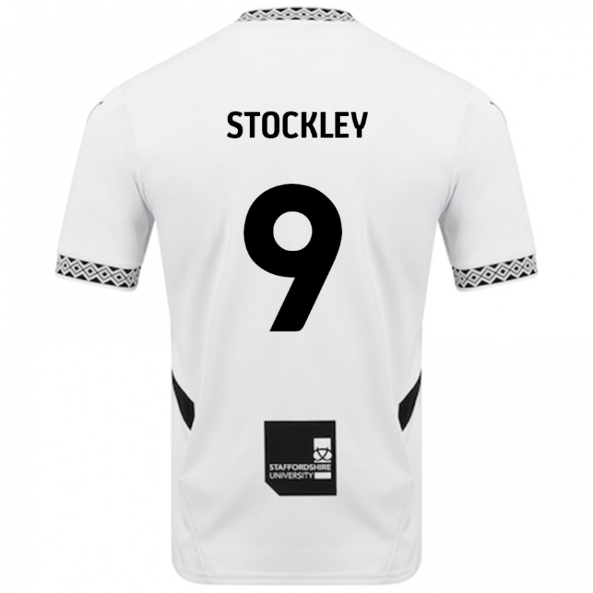 Donna Maglia Jayden Stockley #9 Bianco Kit Gara Home 2024/25 Maglietta