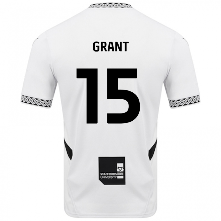 Donna Maglia Conor Grant #15 Bianco Kit Gara Home 2024/25 Maglietta