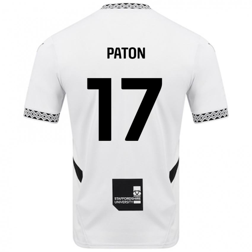 Donna Maglia Ruari Paton #17 Bianco Kit Gara Home 2024/25 Maglietta