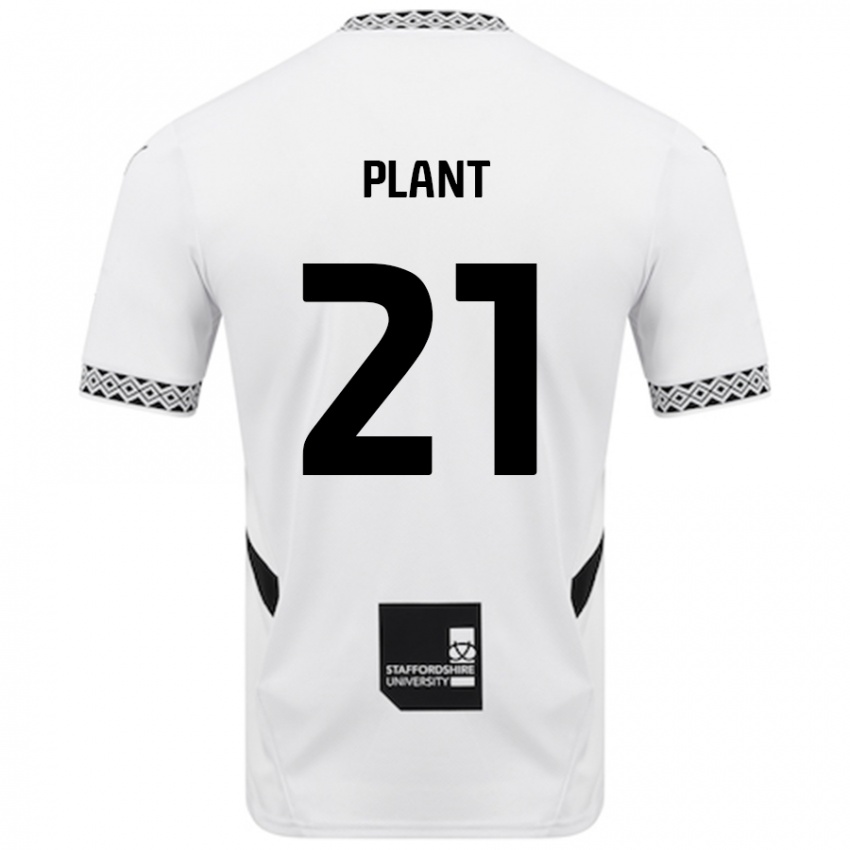 Donna Maglia James Plant #21 Bianco Kit Gara Home 2024/25 Maglietta