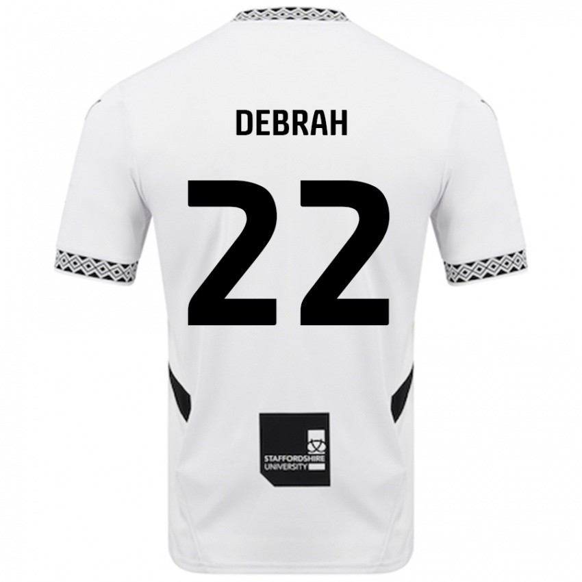 Donna Maglia Jesse Debrah #22 Bianco Kit Gara Home 2024/25 Maglietta