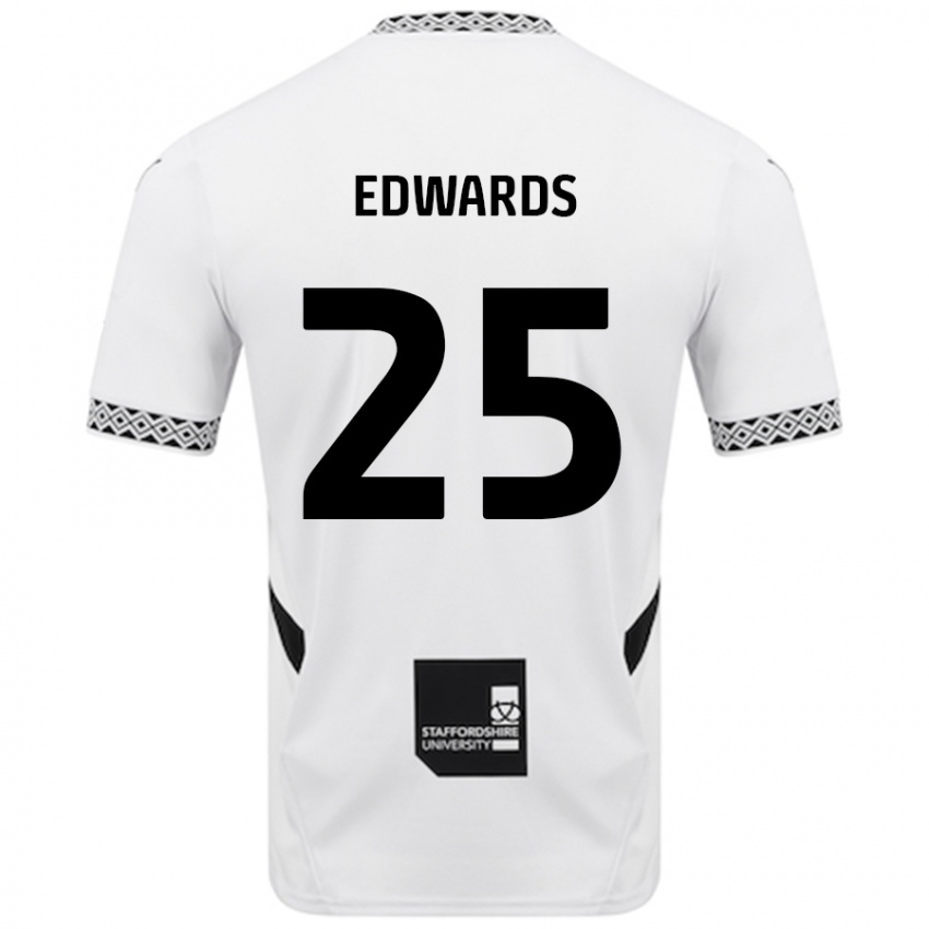 Donna Maglia Diamond Edwards #25 Bianco Kit Gara Home 2024/25 Maglietta