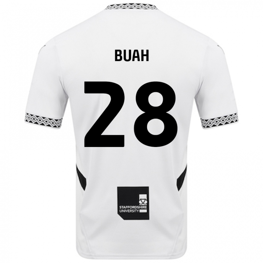 Donna Maglia Andrew Buah #28 Bianco Kit Gara Home 2024/25 Maglietta