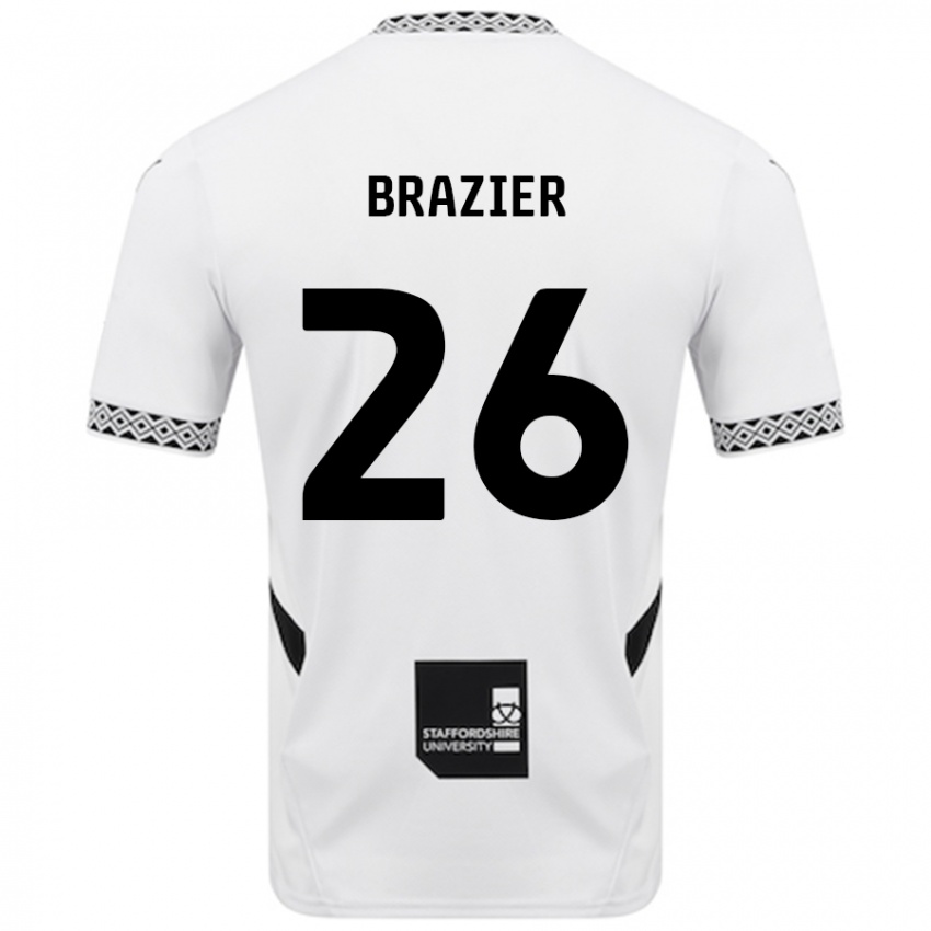 Donna Maglia Liam Brazier #26 Bianco Kit Gara Home 2024/25 Maglietta