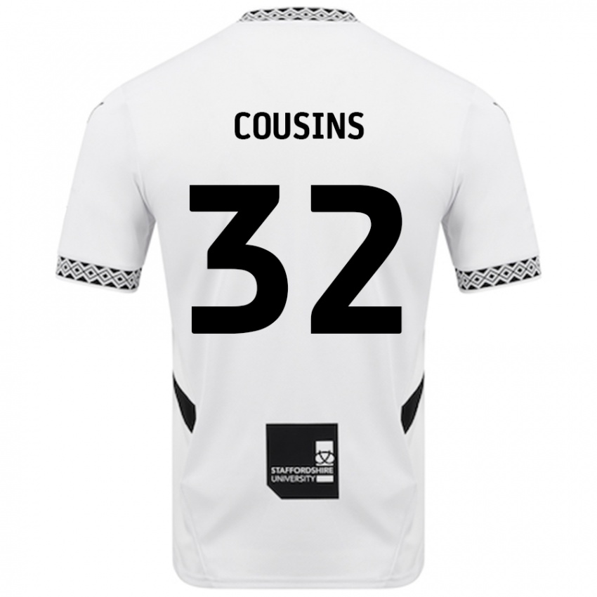 Donna Maglia Logan Cousins #32 Bianco Kit Gara Home 2024/25 Maglietta