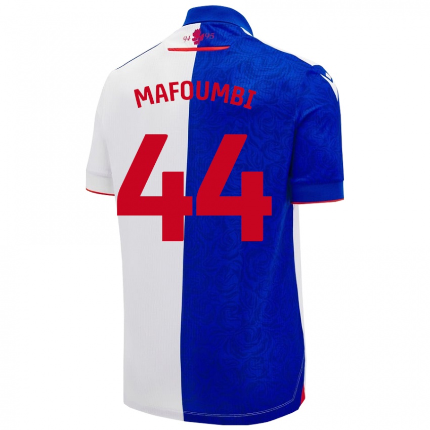 Donna Maglia Exaucé Mafoumbi #44 Azzurro Bianco Kit Gara Home 2024/25 Maglietta