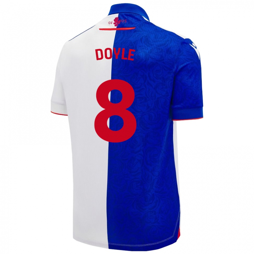 Donna Maglia Emma Doyle #8 Azzurro Bianco Kit Gara Home 2024/25 Maglietta