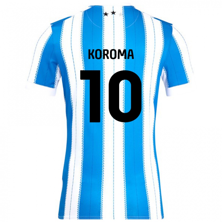 Donna Maglia Josh Koroma #10 Blu Bianco Kit Gara Home 2024/25 Maglietta