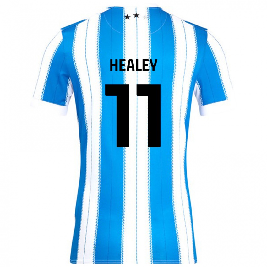 Donna Maglia Rhys Healey #11 Blu Bianco Kit Gara Home 2024/25 Maglietta