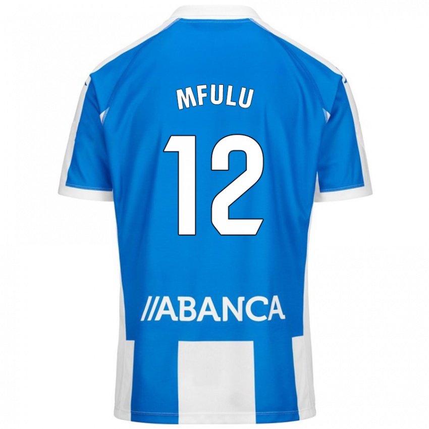 Donna Maglia Nuke Mfulu #12 Blu Bianco Kit Gara Home 2024/25 Maglietta