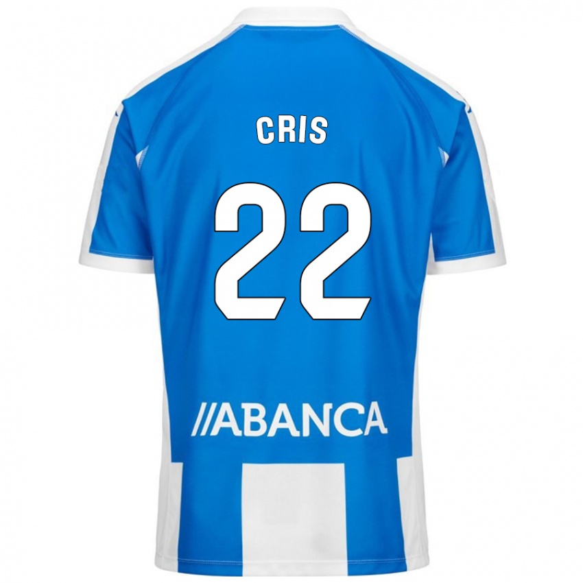 Donna Maglia Cris #22 Blu Bianco Kit Gara Home 2024/25 Maglietta