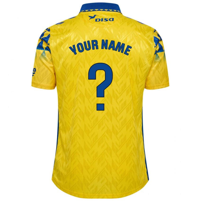 Donna Maglia Il Tuo Nome #0 Giallo Blu Kit Gara Home 2024/25 Maglietta