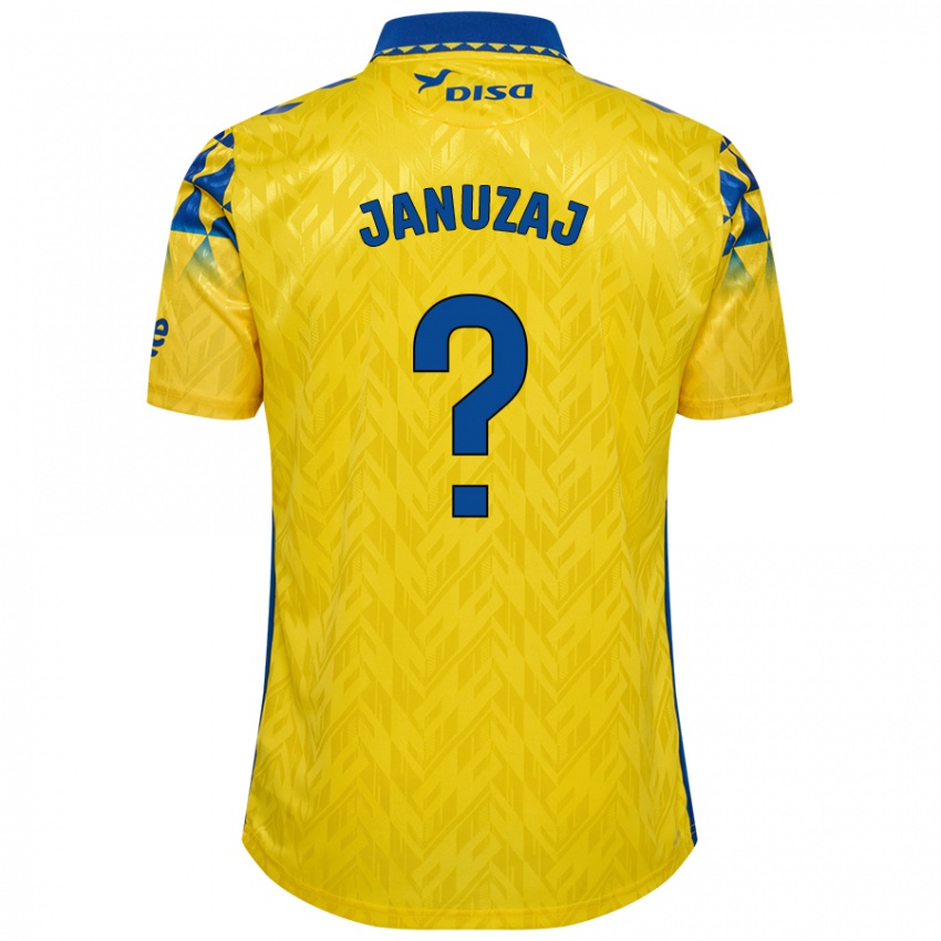 Donna Maglia Adnan Januzaj #0 Giallo Blu Kit Gara Home 2024/25 Maglietta