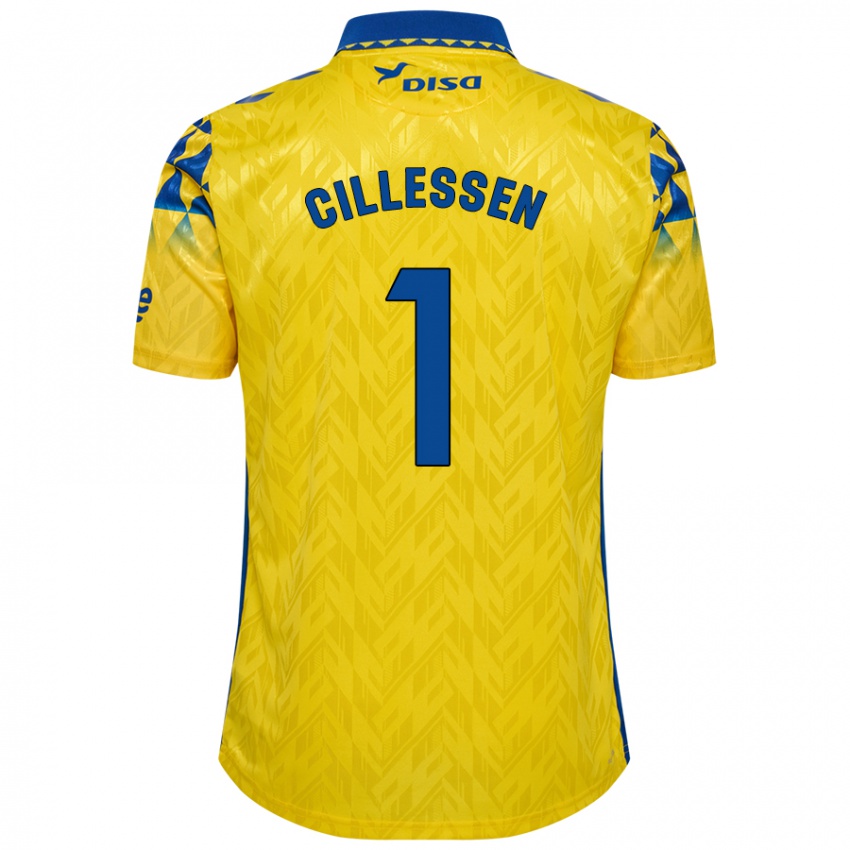 Donna Maglia Jasper Cillessen #1 Giallo Blu Kit Gara Home 2024/25 Maglietta