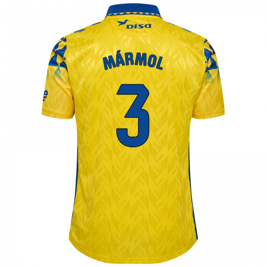 Donna Maglia Mika Mármol #3 Giallo Blu Kit Gara Home 2024/25 Maglietta