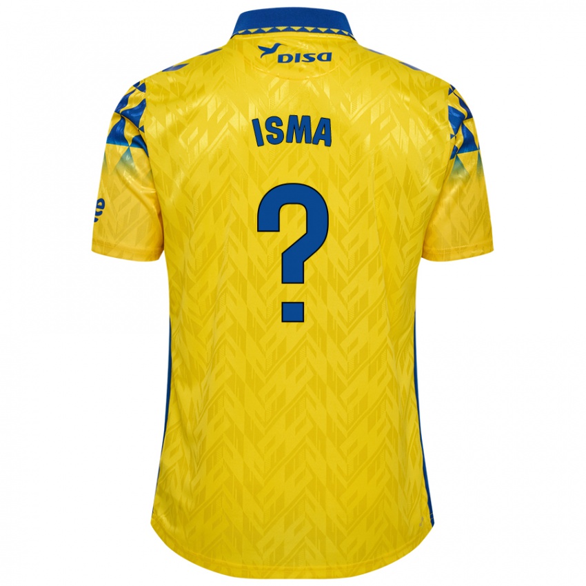 Donna Maglia Isma Hernández #0 Giallo Blu Kit Gara Home 2024/25 Maglietta