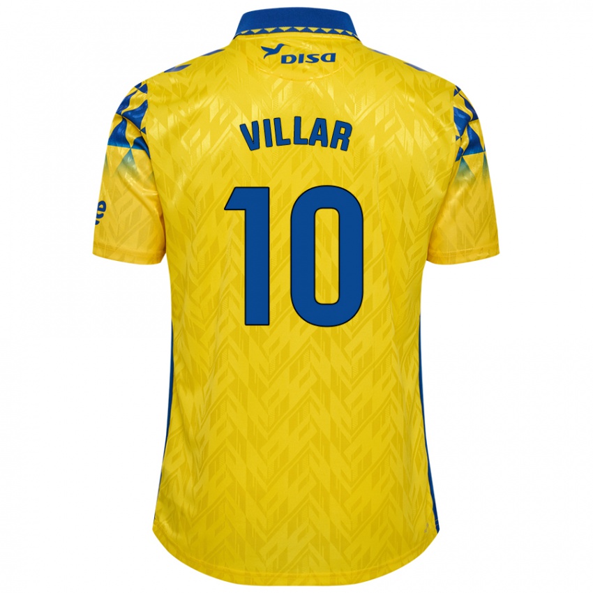 Donna Maglia Andy Villar #10 Giallo Blu Kit Gara Home 2024/25 Maglietta