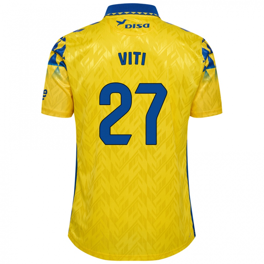 Donna Maglia Viti #27 Giallo Blu Kit Gara Home 2024/25 Maglietta