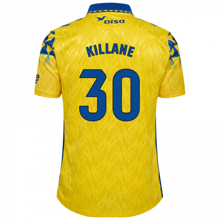 Donna Maglia Álvaro Killane #30 Giallo Blu Kit Gara Home 2024/25 Maglietta