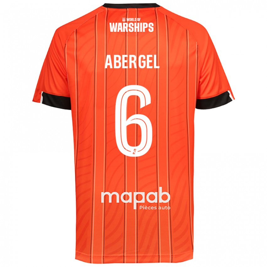 Donna Maglia Laurent Abergel #6 Arancione Kit Gara Home 2024/25 Maglietta