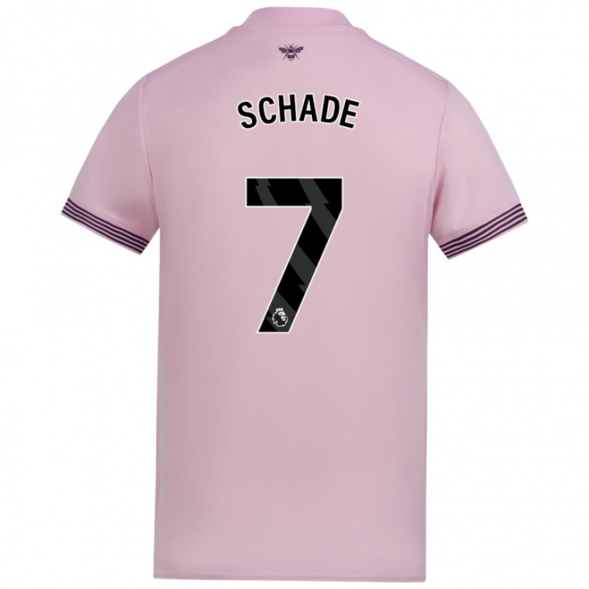 Donna Maglia Kevin Schade #7 Rosa Kit Gara Away 2024/25 Maglietta