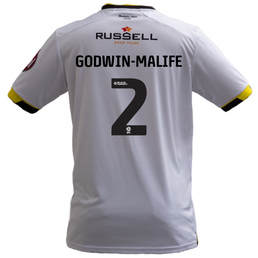 Donna Maglia Udoka Godwin-Malife #2 Bianco Kit Gara Away 2024/25 Maglietta